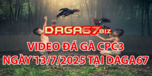 VIDEO ĐÁ GÀ CPC3 NGÀY 13/7/2025 TẠI DAGA67