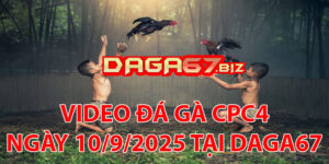 VIDEO ĐÁ GÀ CPC4 NGÀY 10/9/2025 TẠI DAGA67